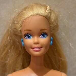 Vintage 90s Superstar Era Barbie Doll RARE Blue Violet Eyes Blonde 1966/1976